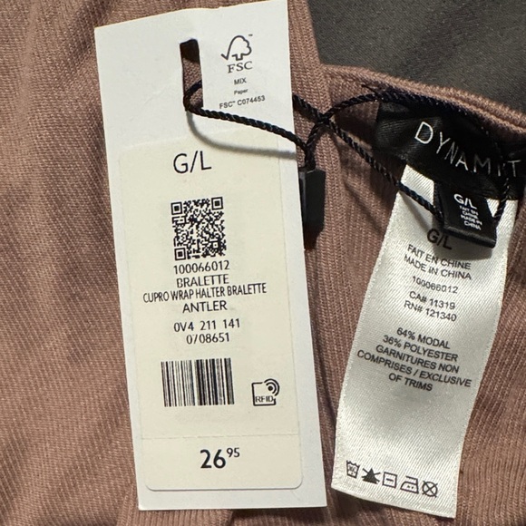 Dynamite Crisscross Halter Top in Mauve - Picture 4 of 5